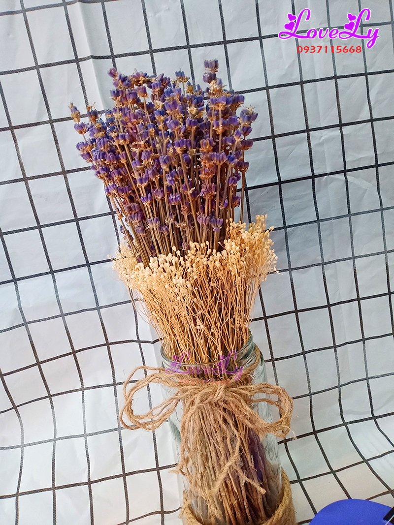 Lọ Hoa Lavender Khô Sang Trọng (L02)
