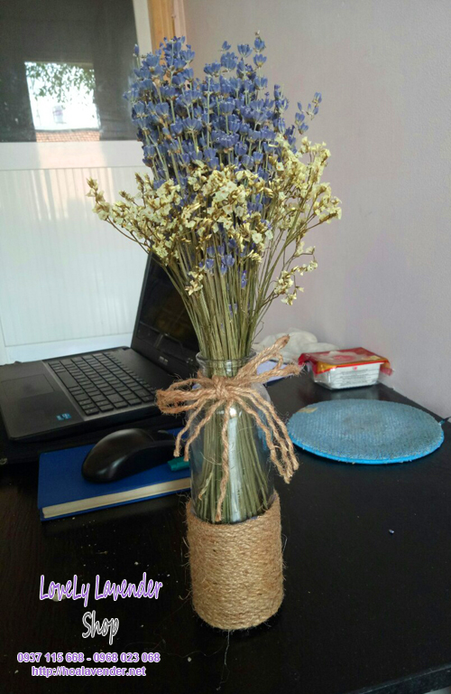Bình hoa lavender khô( Ms 04)