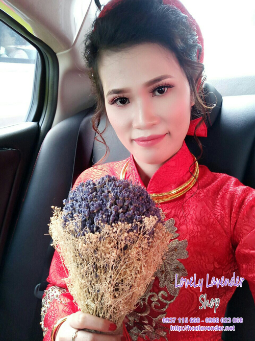 Hoa cưới lavender khô