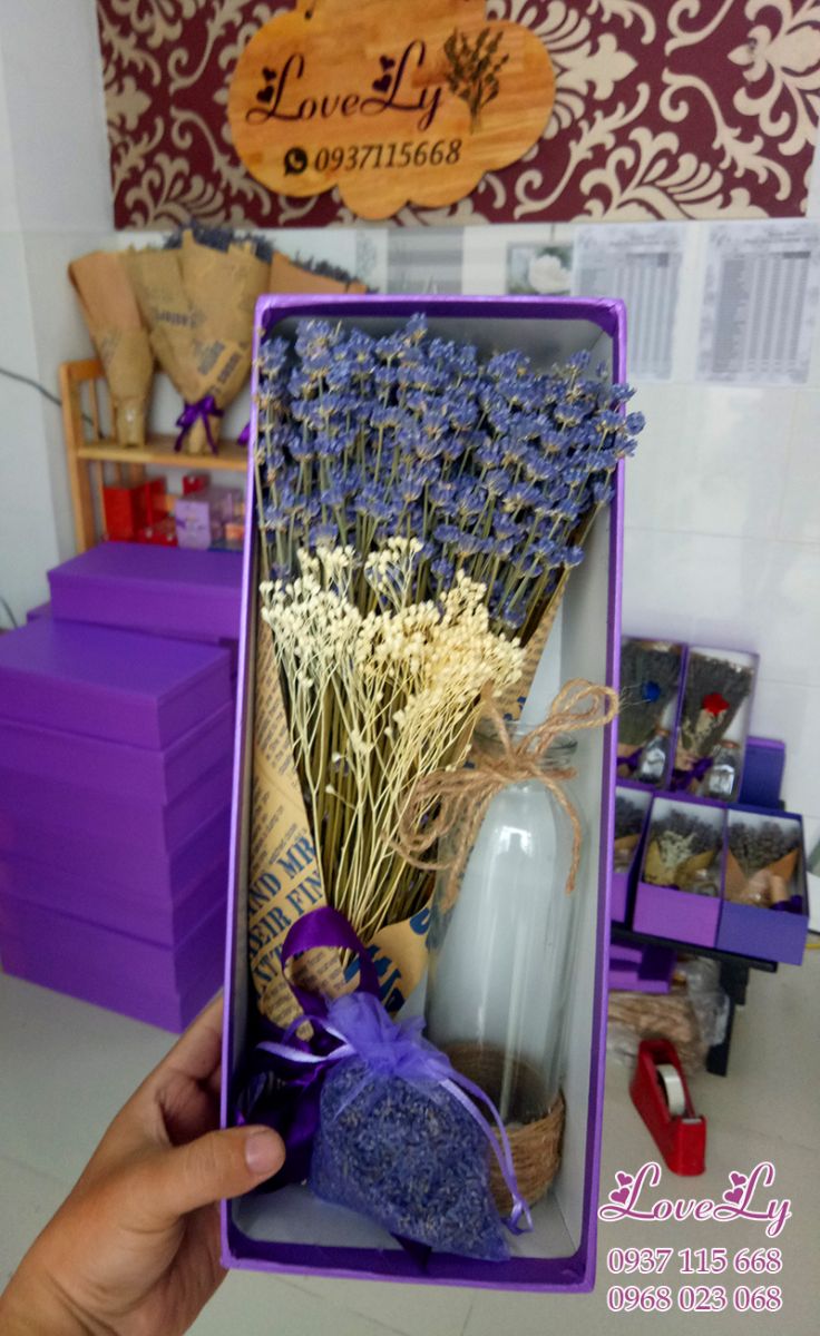 Hộp Quà Hoa Lavender Khô ComBo( Ms16)